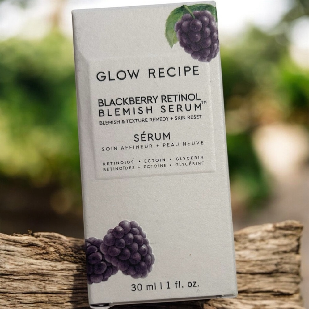 Glow Recipe Blackberry Retinol Serum - White and Purple Packaging